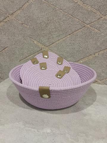 Корзина-конфетница с подставками для чашек